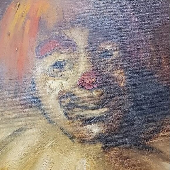 Gerald Richman Mid Century Clown Painting on canvas - Picture 6 of 12